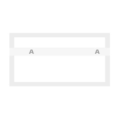 Kuponbog 100 ark 2xBogstav hvid L130xB70xH8mm,stk