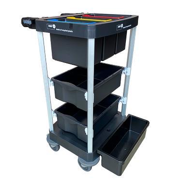 Rengøringsvogn Nordic Recycle trolley 2.0 Str.S åben model,stk