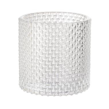 Lysestage Calm Ø8xH8cm glas,6 stk/krt