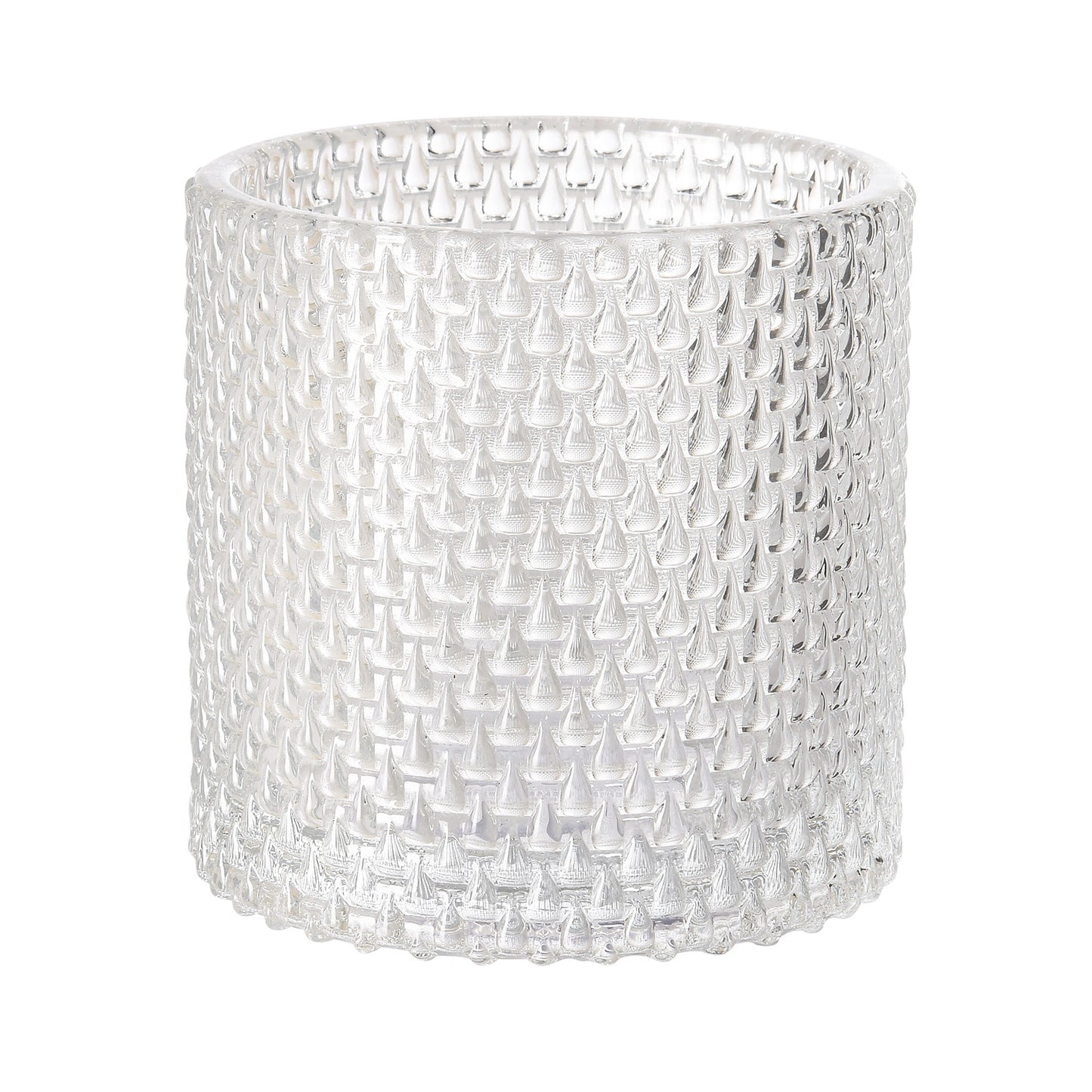 Lysestage Calm Ø8xH8cm glas,6 stk/krt