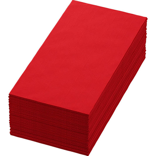 Serviet Duni 40x40cm 3-lag 1/8-fold Rød,5 pk x 250 stk/krt