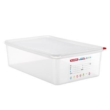 Beholder Araven lufttæt L53xB32.5xH15cm 1/1GN 20.5ltr polypropylen låg klar,stk