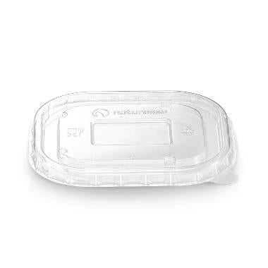 Plastlåg rektangulær L125xB105xH10mm PLA bionedbrydelig klar,10 pk x 50 stk/krt