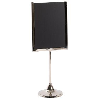 Menukortholder med tavle A6 11x29.5cm. Krom,stk