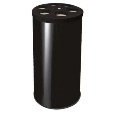 Affaldsbeholder 70ltr sort til opsamling af kopper 6 huller af Ø90mm,stk