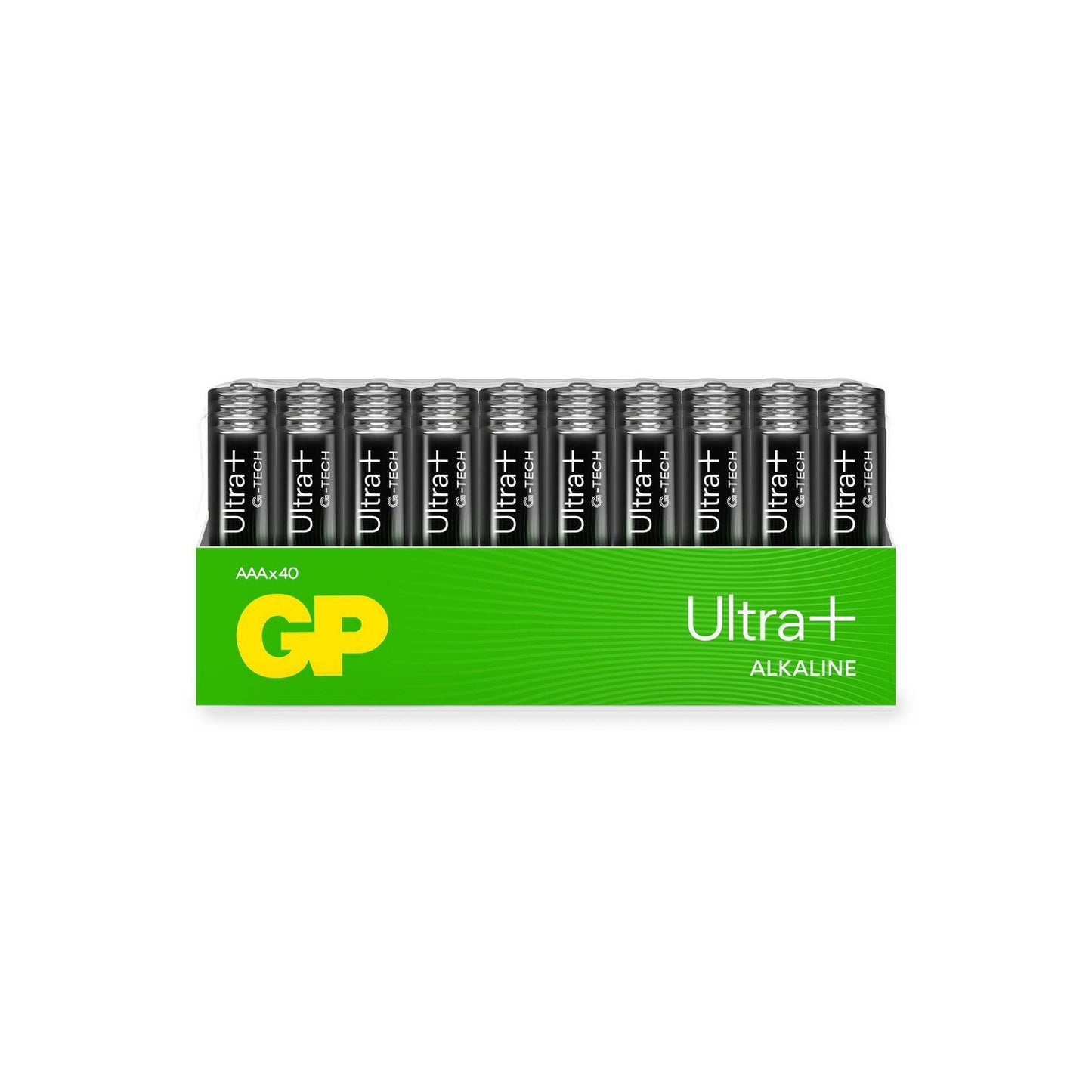 Batteri GP Ultra Plus Alkaline AAA 24AUP/LR03 Bulk 40 stk Svanemærket,40 stk/pk