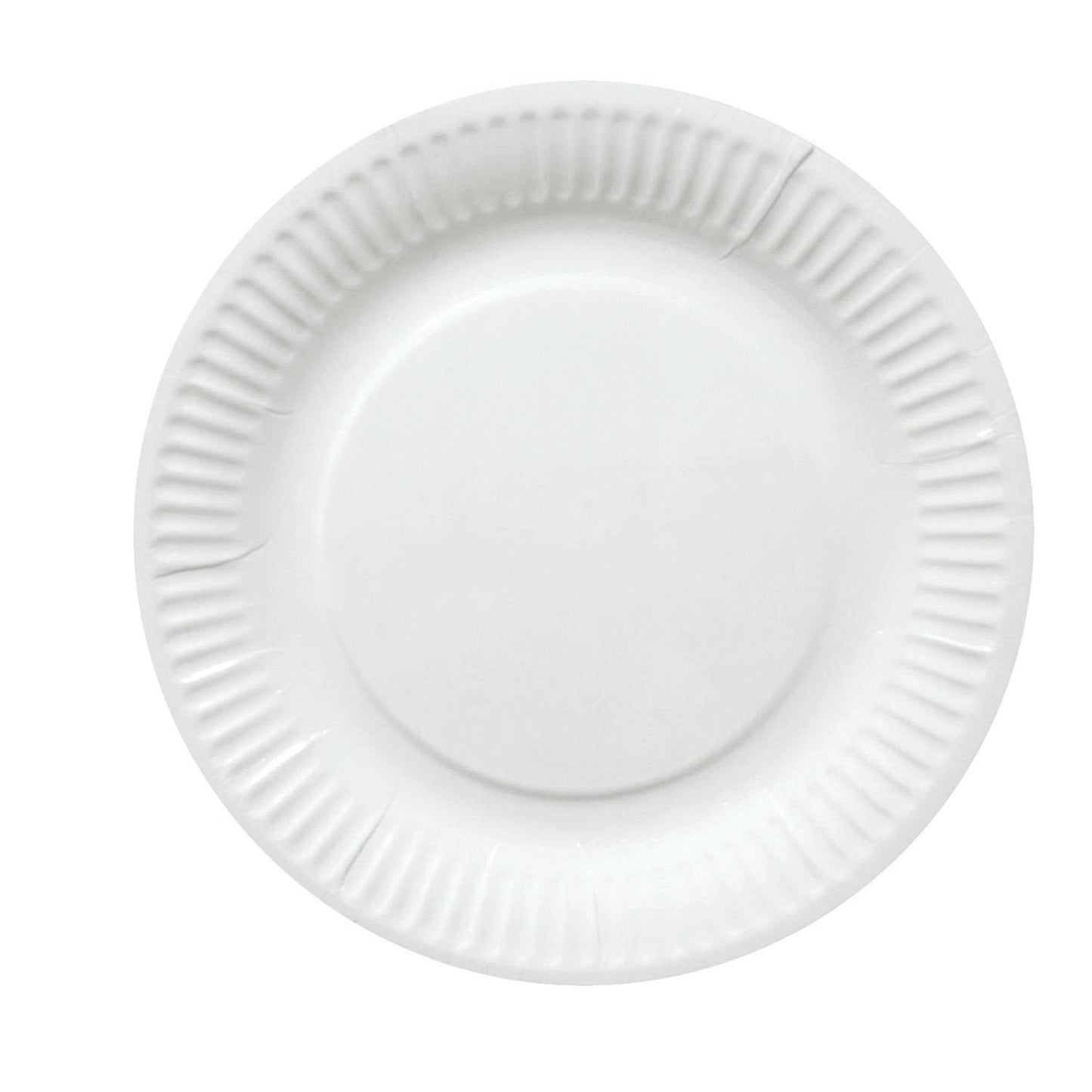 Paptallerken Catersource Ø18cm clay-coated Hvid,100 stk/pk