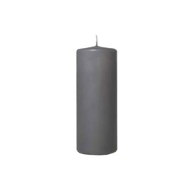Bloklys Ø70x180 mm Brændetid 80 timer Grå,12 stk/krt