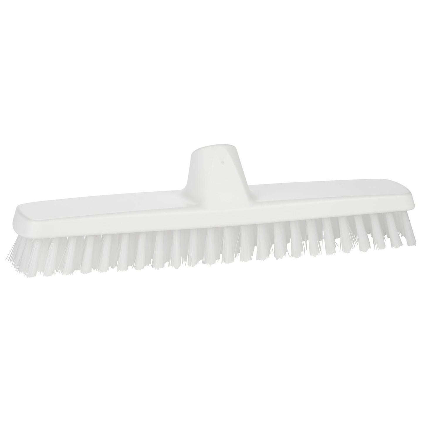 Gulvskrubbe 29 cm Stiv med Gevind PP Hvid,1 stk