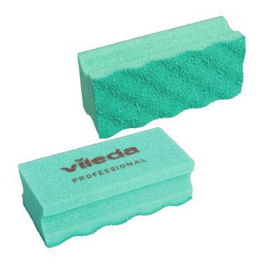 Rengøringssvamp Puractiv Ridsefri Grøn,10 stk/pk