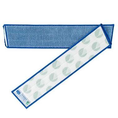 Moppe Velcro Mikro Vision Mop 60cm Microfiber Svanemærket Blå Tør/Våd,1 stk