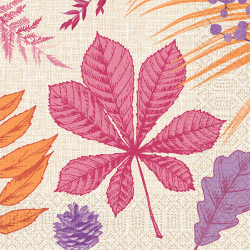 Serviet 33x33cm 3-lag 1/4-fold Bright Autumn,50 stk/pk