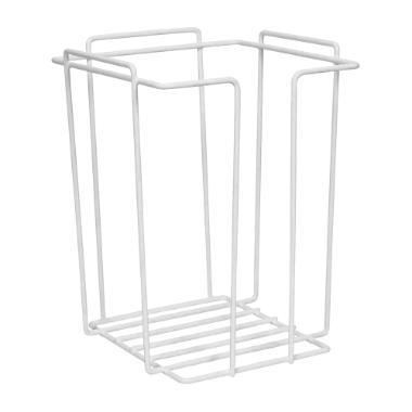 Vaskekludestativ 23x23x29,5cm metal hvid til skumvaskeklude,1 stk