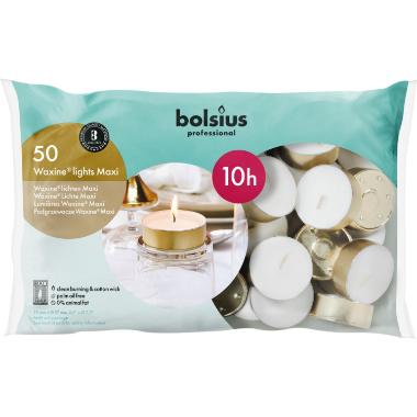 Fyrfadslys stor Ø6cm Brændetid 10 timer Guld 50 stk,50 stk/pk