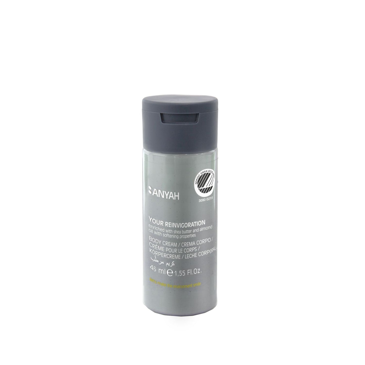 Hudcreme Anyah Your Reinvigoration Body Lotion 46ml Svanemærket med Parfume,46 ml x 216 stk/krt