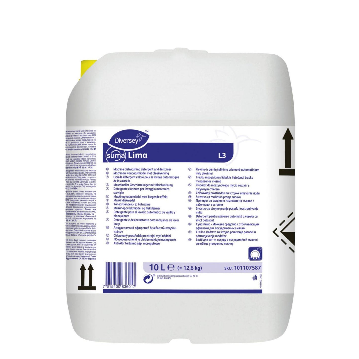 Maskinopvask Anlæg Flydende Suma Lima L3 10ltr med Klor Middel/Hårdt,10 ltr/dnk