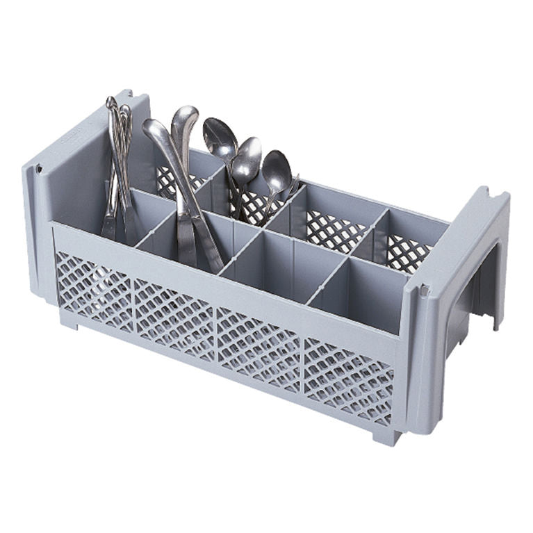 Bestikkasse Cambro 8 rum L18.42xB45.16xH19.69cm PP Grå,1 stk
