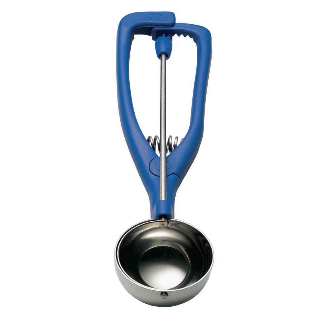 Isske Stöckel model K8 L26.5xB8.3xH4.5cm Alu/Plast med saksegreb Blå,1 stk