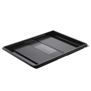 Bakke Zen Tapas 1-rum Rektangulær 1134ml L320xB250xH20mm RPET Sort,2 ps x 60 stk/krt