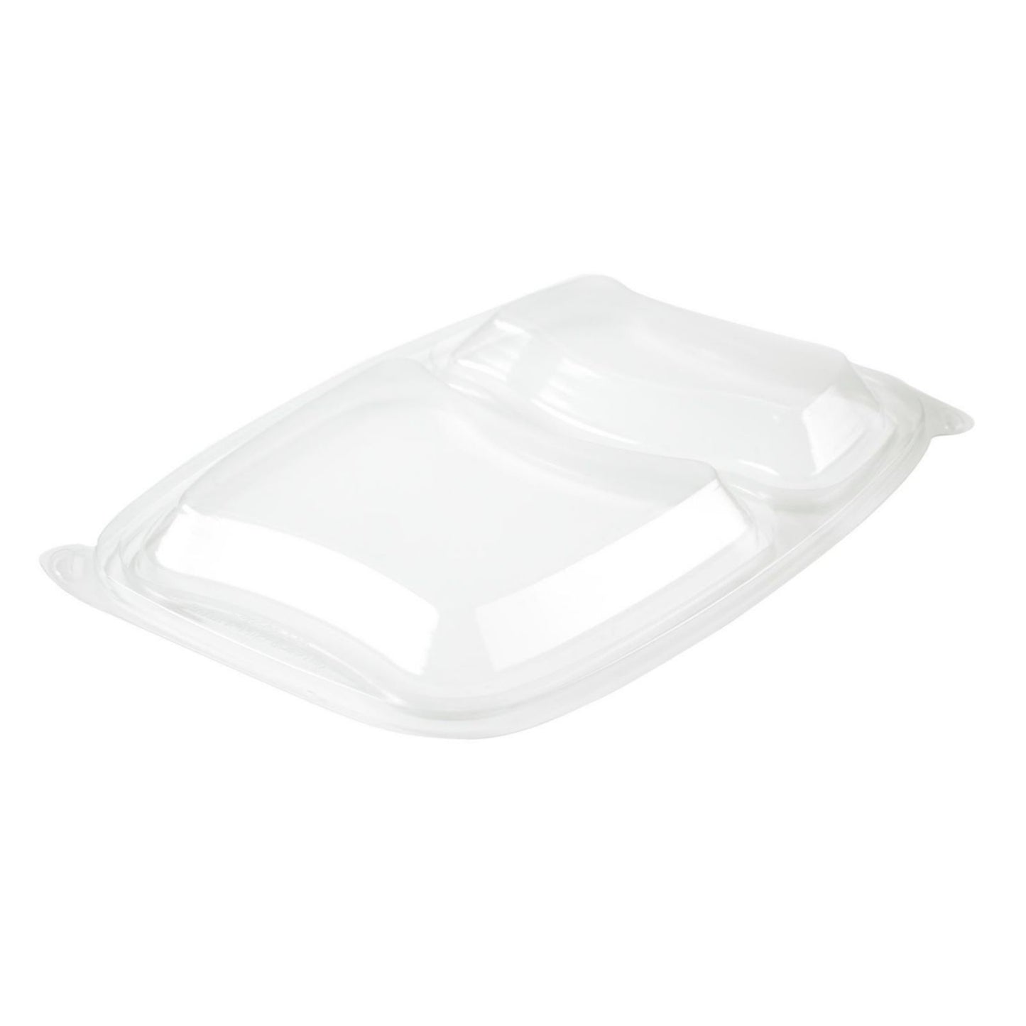 Låg Bistro Warm 2-rum rektangulær L254xB174xH23mm PP klar,6 ps x 50 stk/krt
