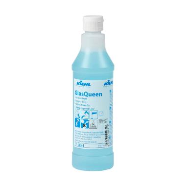 Glasrens Kiehl flydende GlassQueen 500ml Ecolabel med farve uden parfume blå,6 stk x 500ml/krt