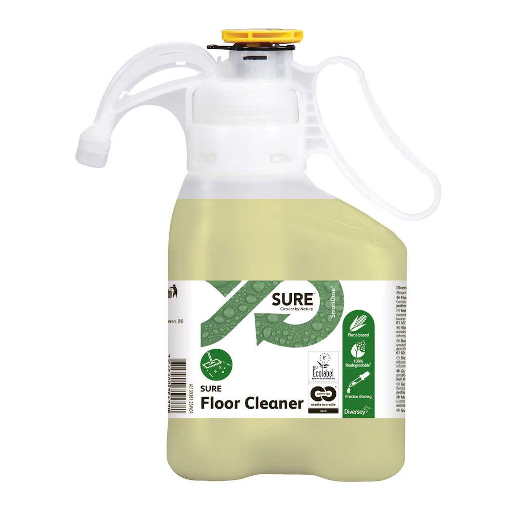 Gulvrengøring Sure Floor Cleaner Smartdose 1.4ltr Ecolabel u Parf Manuel/Maskine,1.4 ltr/stk