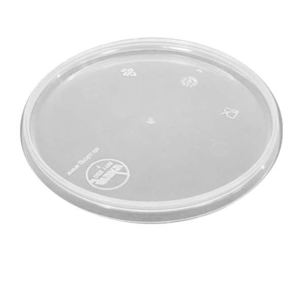Plastlåg Ø132mm PP klar,16 ps x 95 stk/krt
