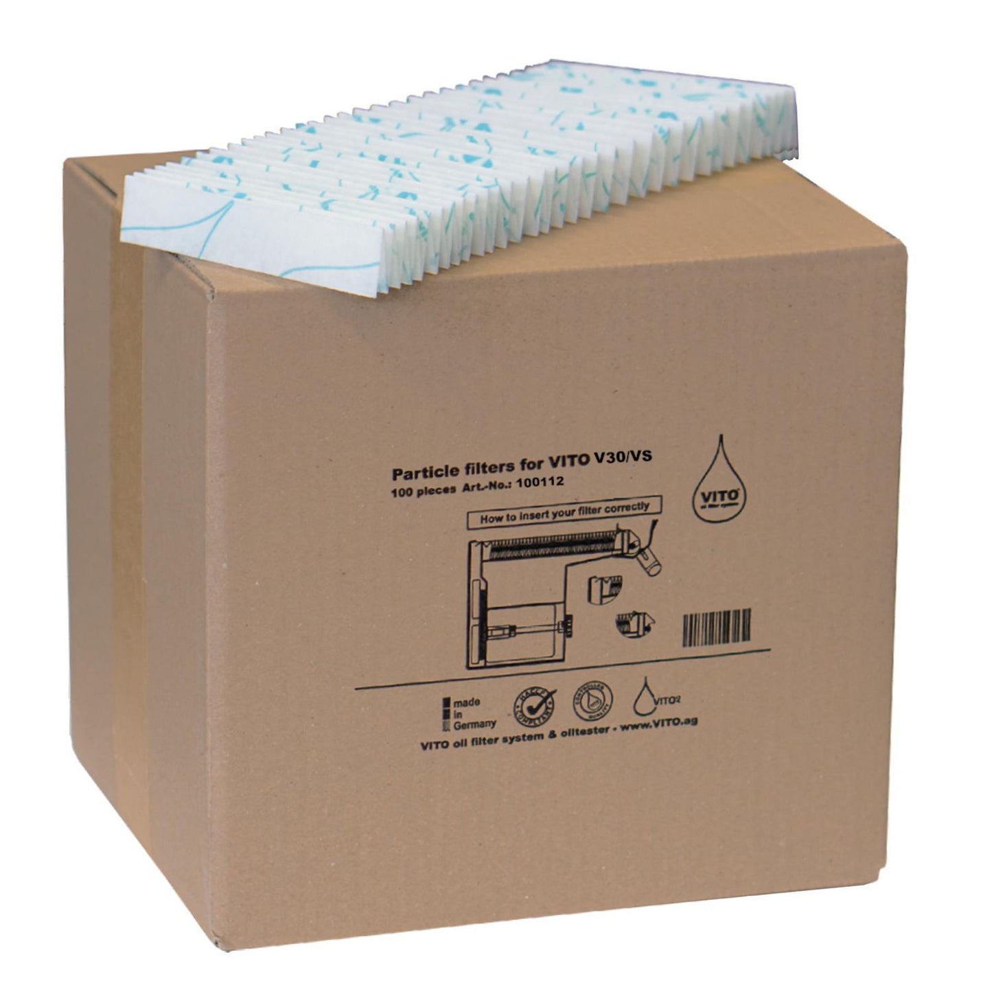 Cellulose partikelfilter Vito til VS,1 stk