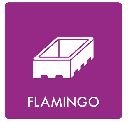 Piktogram Flamingo L12cmxB12cm,1 stk