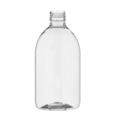 Flaske Pharma Sirop Flasker 500ml Ø7xH161mm PET,84 stk/krt