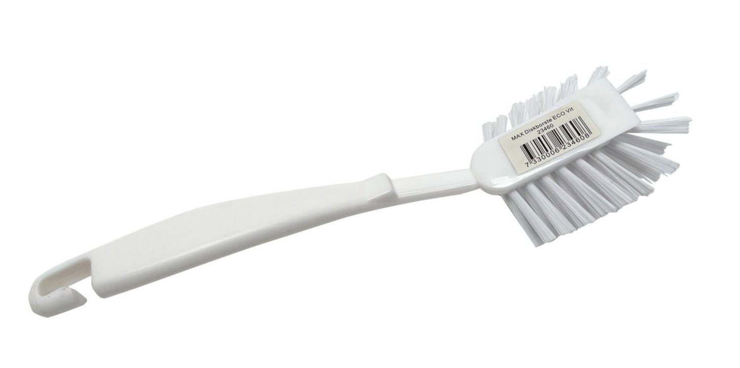 Opvaskebørste Blød/Medium Max Eco 24cm PET/RPBT med Skrabekant Hvid,1 stk