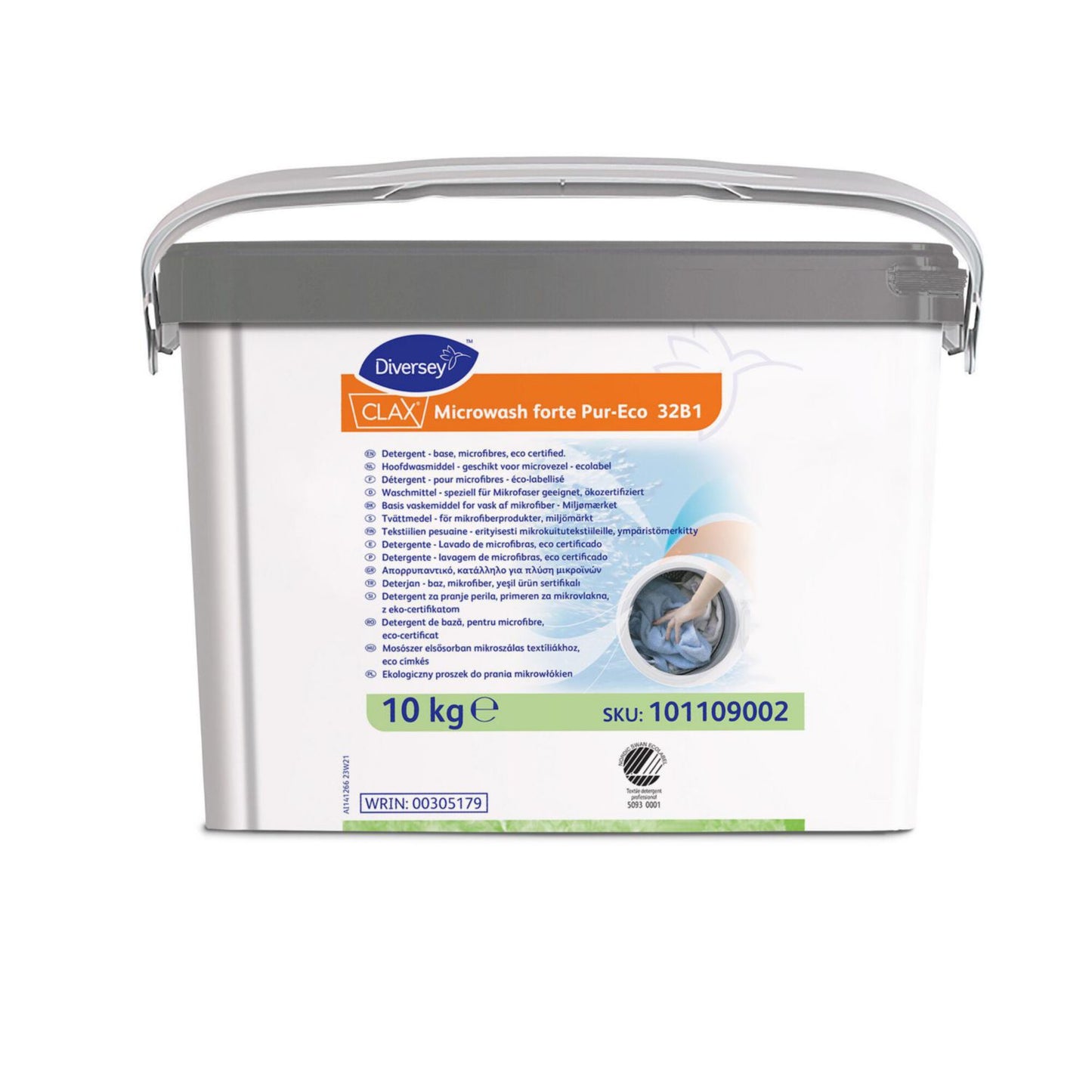 Vaskepulver Clax Forte PE 32B1 L28xB37.2xH24cm 10kg svanemærket uden blegemiddel,1 bk