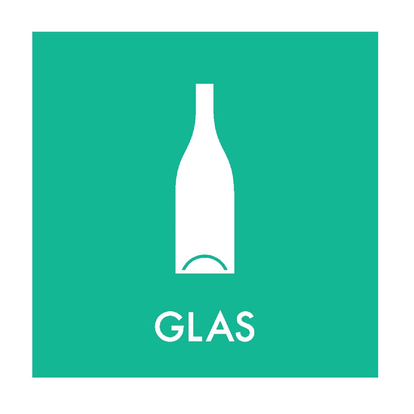 Piktogram L120xB120mm Glas,1 stk