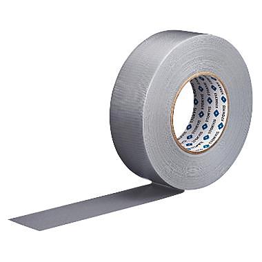 Tape duct lærredstape 50mx48mm 22my grå/sølv,50 m/rl