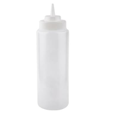 Plastflaske 950ml B8,5xH26,5cm med Tud/Skruelåg klar,1 stk