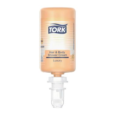 Sæbe Tork Flydende S4 Luksus Hair & Body 1ltr Orange,1ltr x 6 fl/krt