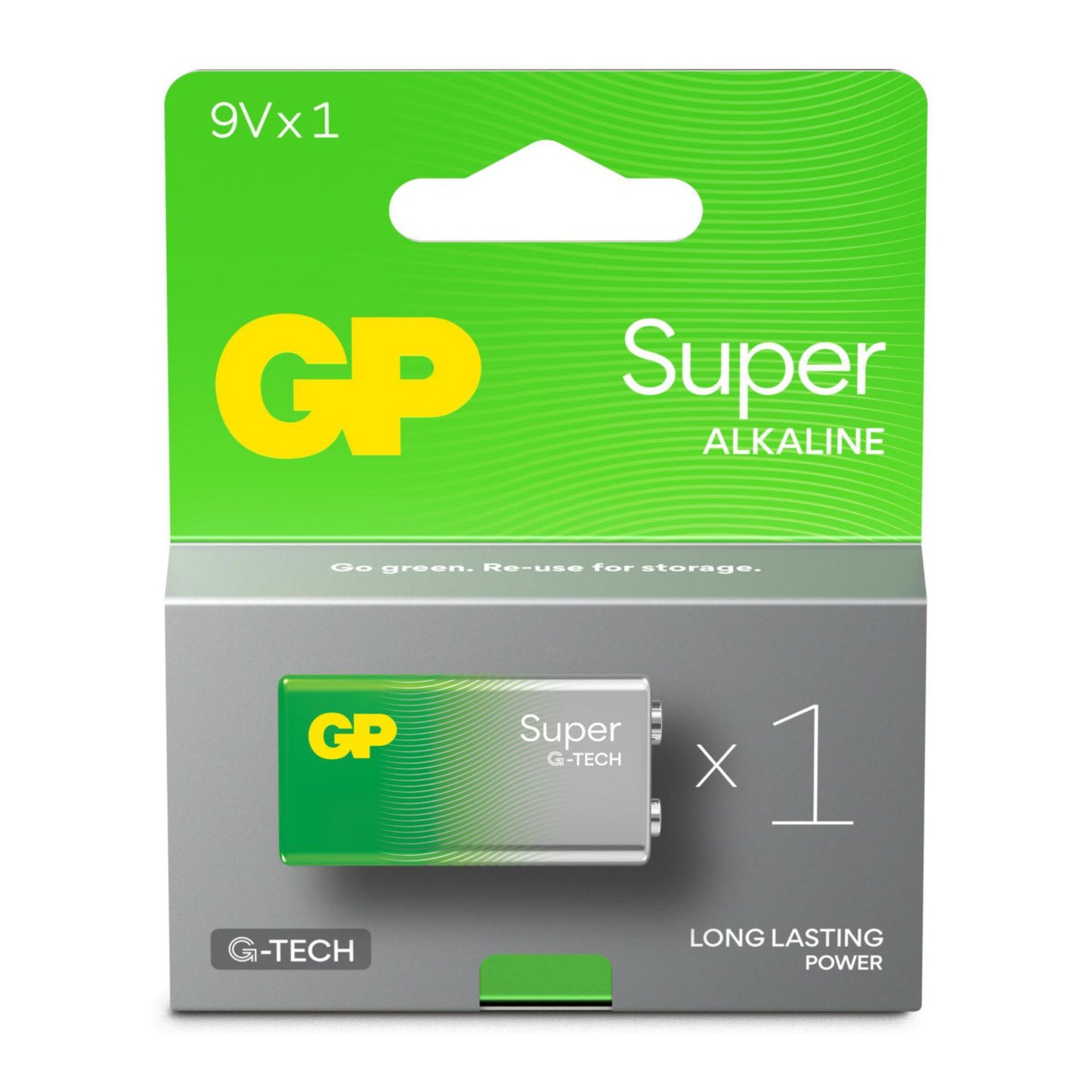 Batteri GP Super Alkaline 9V 1-pak,1 stk
