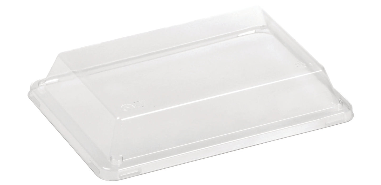 Plastlåg L18.5xB12.8xH3cm PLA Klar til Sushibakke,50 stk/pk