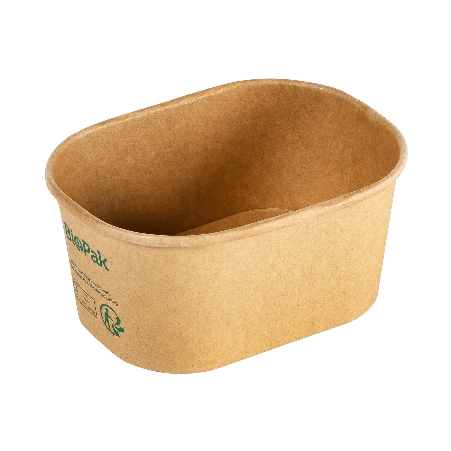 Bakke 1-rum Rektangulær 250ml L10.8xB8xH5cm Pap Brun,60 stk x 600 stk/pk