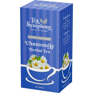 Te Tea Symphony Chamomile Herbal Tea 20 breve Rainforest Alliance,6 pk x 20 stk/krt