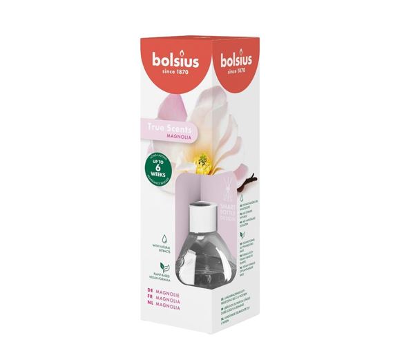 Diffuser Bolsius Magnolie 60ml med duftepinde,6 stk/krt