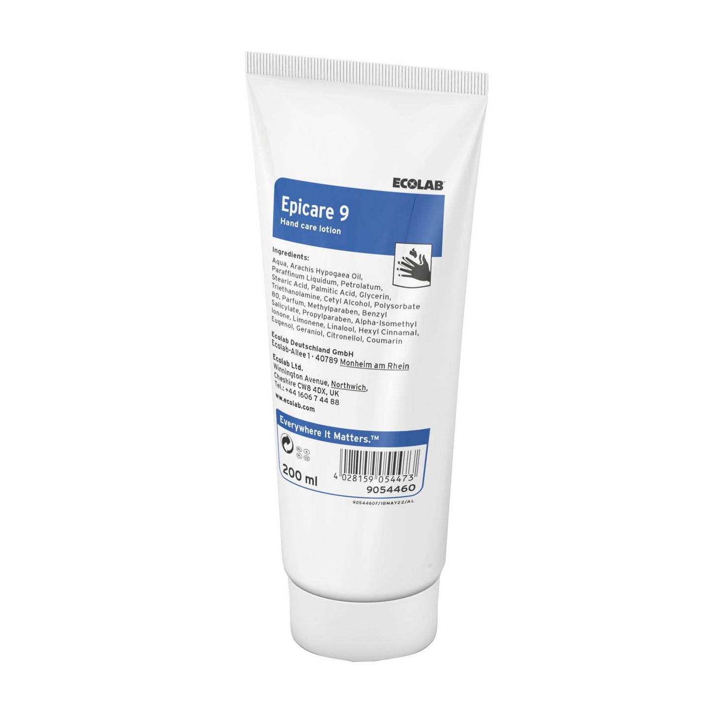 Hudcreme Ecolab Epicare 9 200ml med Parfume Snaplåg til meget tør hud,200 ml/tub