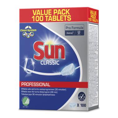 Opvasketabs Sun Pro Formula Classic – Enkeltindpakket, 100 stk