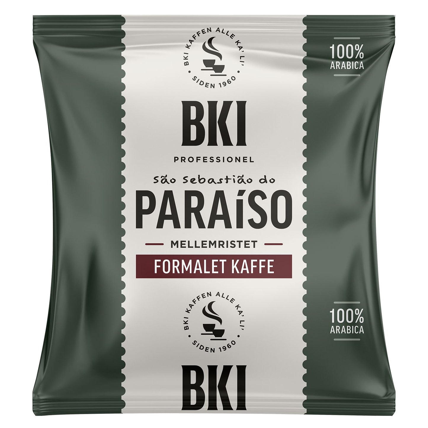 Kaffe BKI Professionel Paraiso 75g formalet,100 ps x 75 g/krt