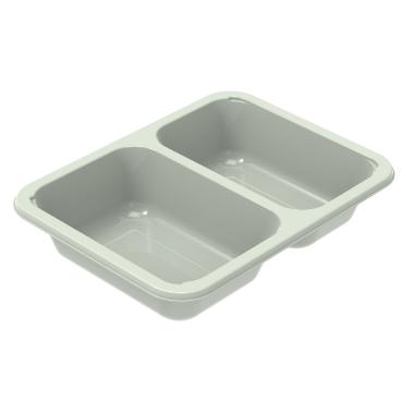 Bakke 2-Rums C2171-2A Rektangulær L170xB126xH34mm 230/190ml CPET Evolve,744 stk/krt