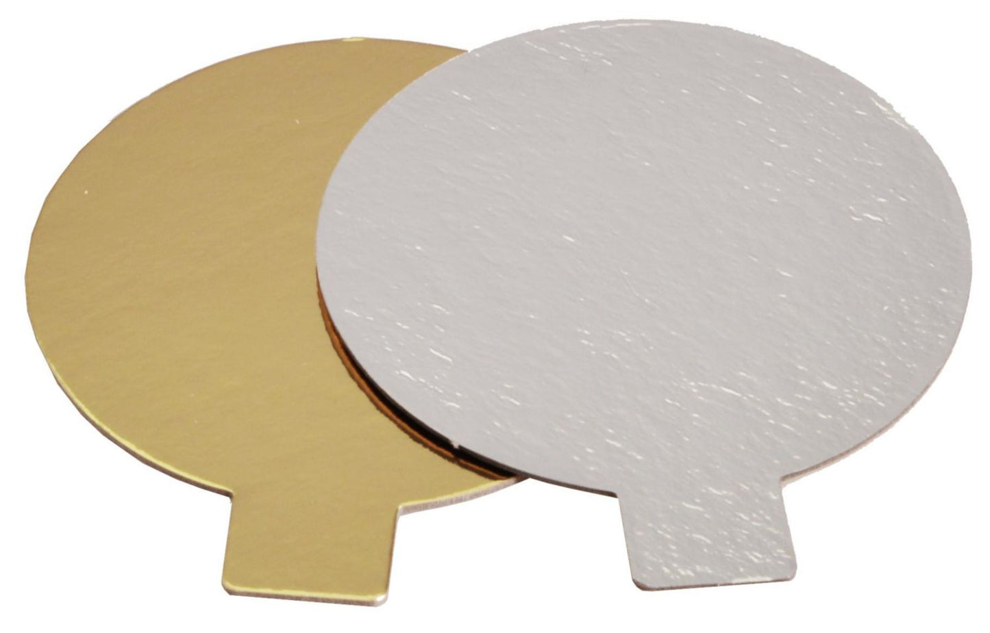 Kagepap med øre Ø80mm 800g sølv/guld,250 stk/bk