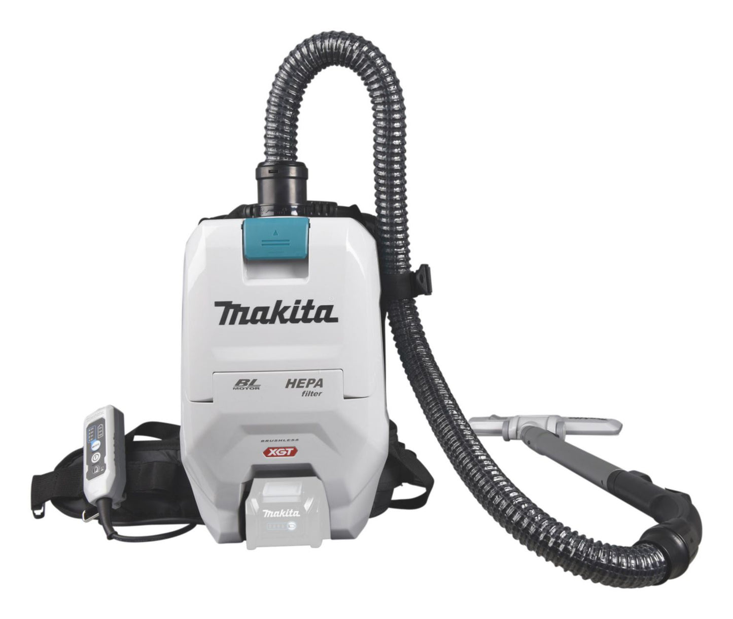 Støvsuger Rygstøvsuger Makita XGT 40V 2ltr 3.9kg med Tilbehør uden Lader/Batteri,1 stk