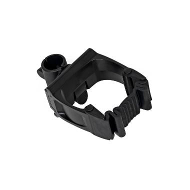 Skafteholder Toolflex 15-35mm med bagside og rørfix 22mm sort,1 stk