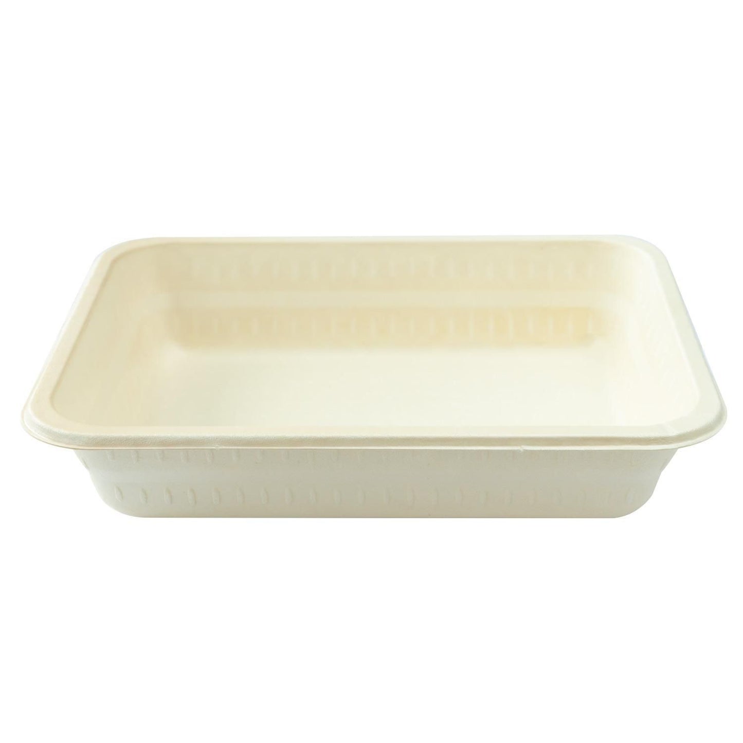 Bakke 1-rum Firkantet 1300ml L227xB178xH45mm Træfibermasse Hvid,2 ps x 90 stk/krt