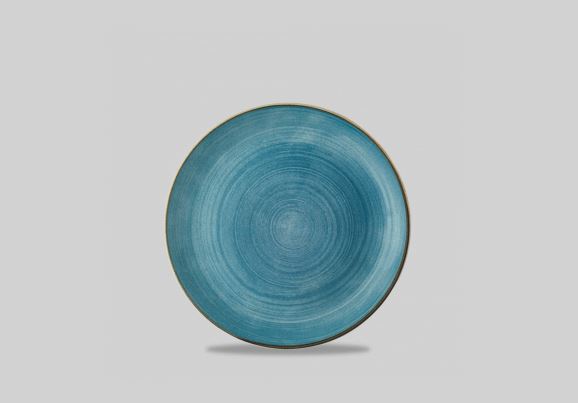 Tallerken Churchill Stonecast Patina Ø16.5xH1cm Blå,12 stk/krt